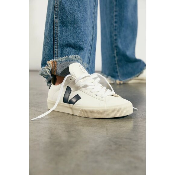 Veja Campo Sneaker in Extra White & Black 38 7 Ne with Box Womens Athletic SHoes - Picture 15 of 15